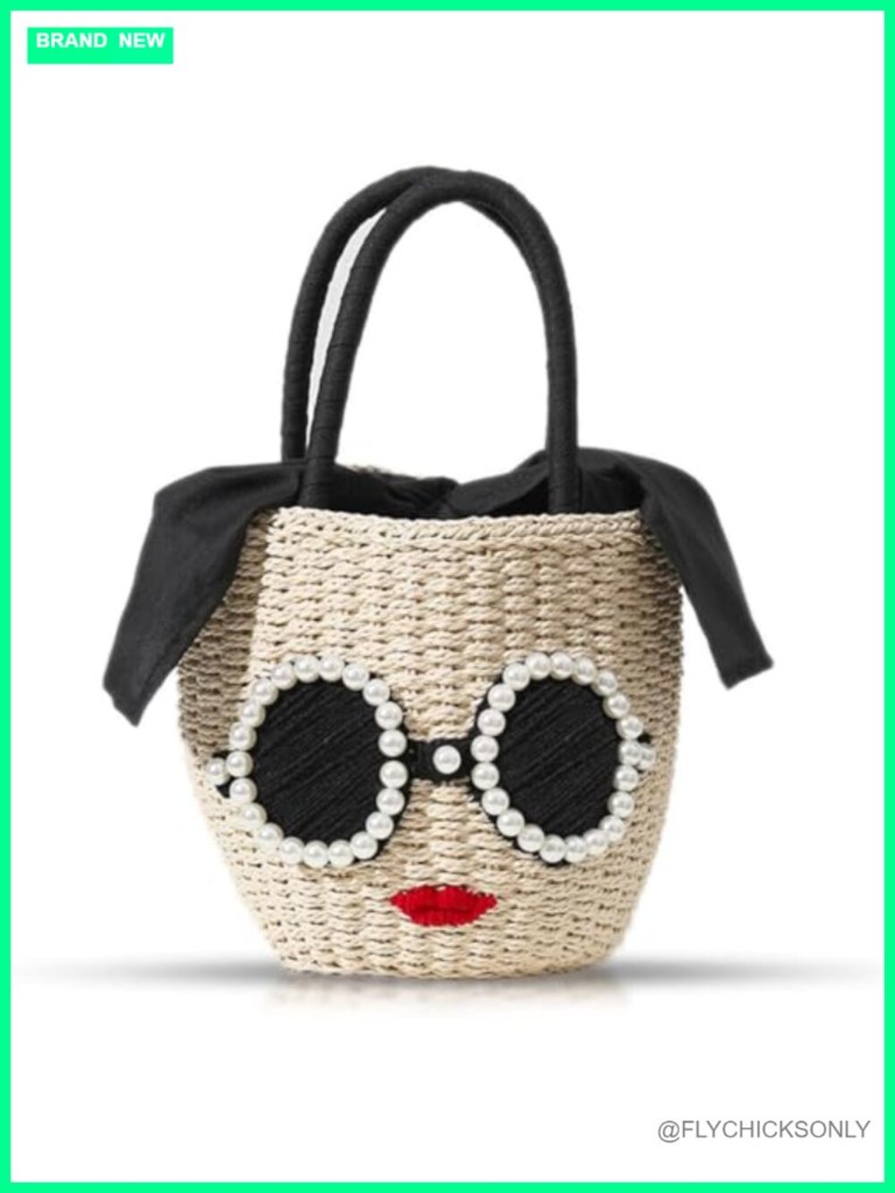 Handwoven Straw Tote Bag - Bohemian Beach Bag for Travel